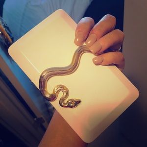Brand new never used Kilian snake clutch.
